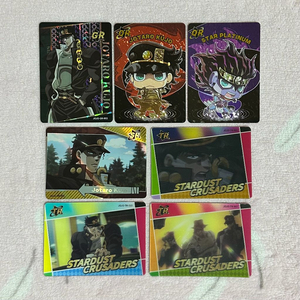 죠죠 3부 쿠죠 죠타로 스타 플래티나 카쿄인 죠셉 렌티큘러 트레이딩 카드