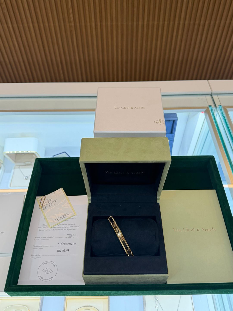 정품 반클리프 앤 아펠 빼를리 시그니처 팔찌 XL--2