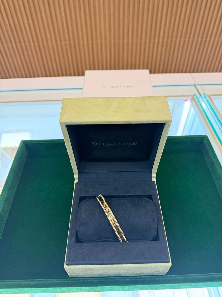 정품 반클리프 앤 아펠 빼를리 시그니처 팔찌 XL--3