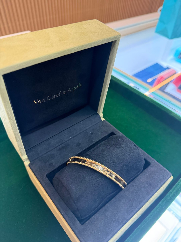 정품 반클리프 앤 아펠 빼를리 시그니처 팔찌 XL--4