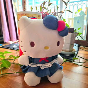 헬로키티 데님원피스 봉제인형 - New