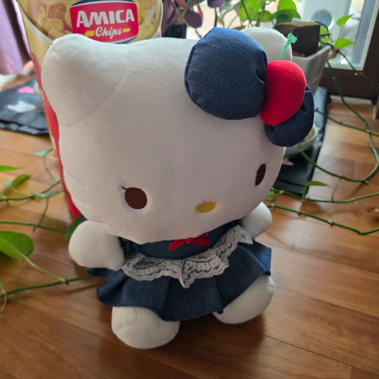 헬로키티 데님원피스 봉제인형 - New--1