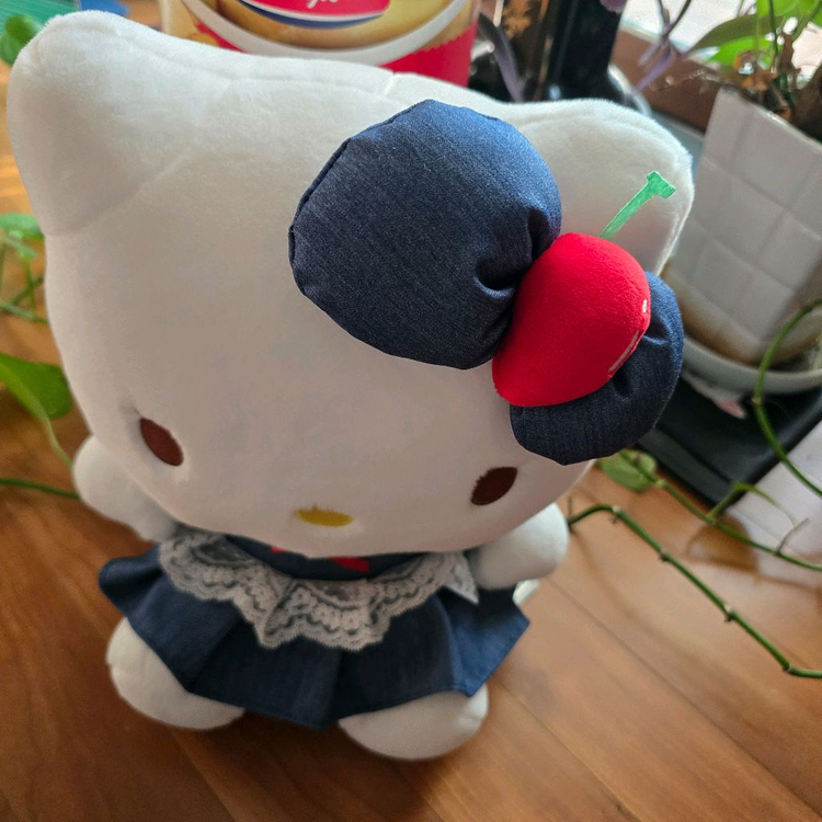 헬로키티 데님원피스 봉제인형 - New--2