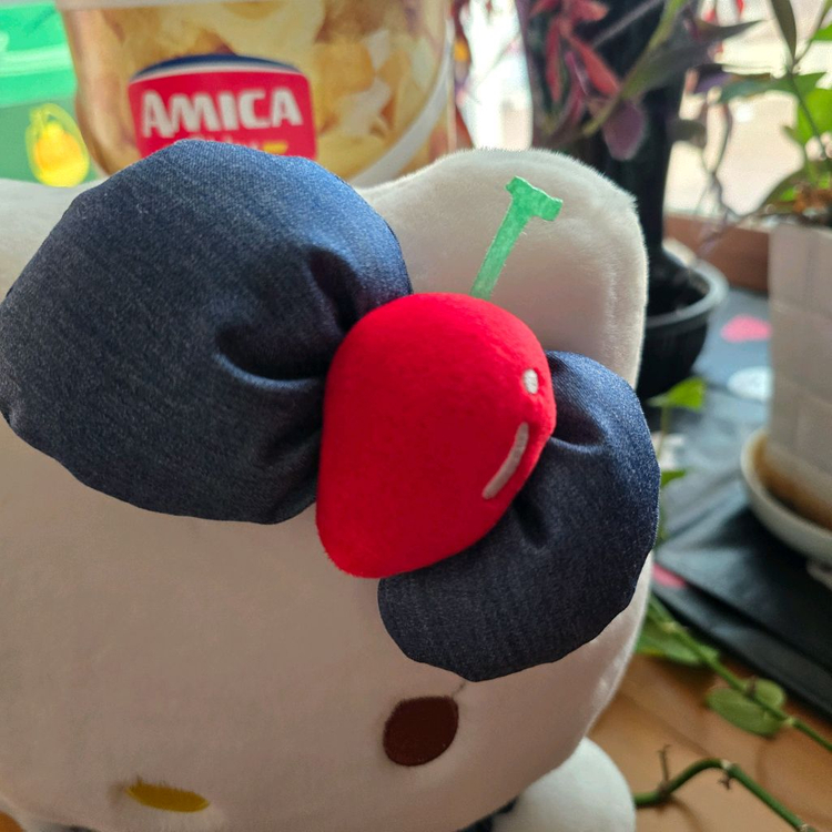 헬로키티 데님원피스 봉제인형 - New--3