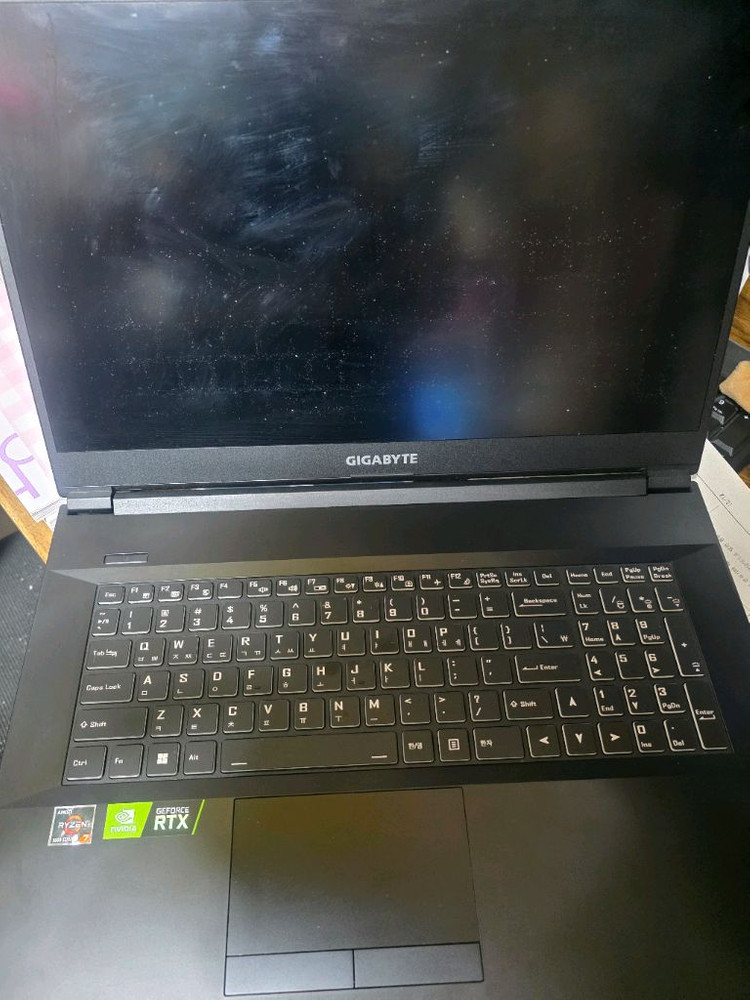 기가바이트 A7 모델 전원무 증상 부품용--1