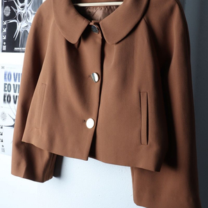 W(L-XL) 자라 집업 바람막이 점퍼자켓 브라운