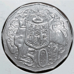 오스트레일리아 1976년 50센트 대형주화.외국주화 주화 화폐 동전