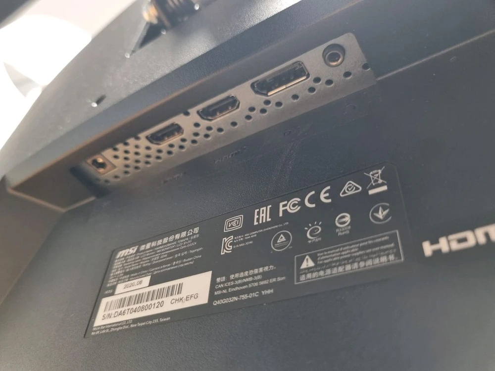 MSI Optix G32 커브드 게이밍 모니터 이미지