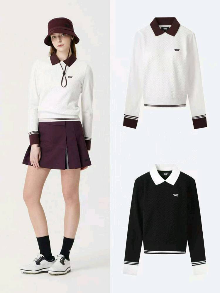 (S.M)PXG WOMENS GOLF 카라 포인트 스웨트--5