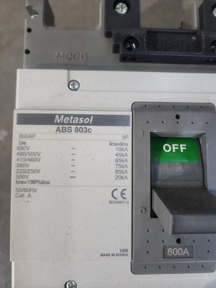 MCCB Metasol ABS 803c--2