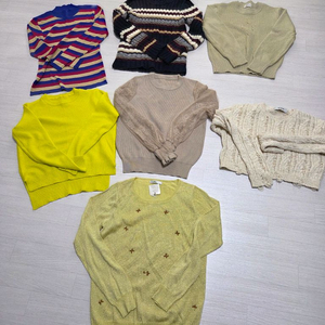 55사이즈 여성 니트 상의 7벌 일괄 무료배송