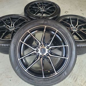 로드스타(RS13) 18인치 중고 휠타이어 팝니다 이미지