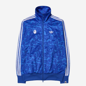 [M] 아디다스 x 베이프 올오버 프린트 트랙 탑 블루