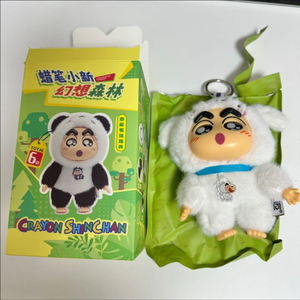 (새제품) 짱구 라부부 흰둥이 인형 키링 이미지