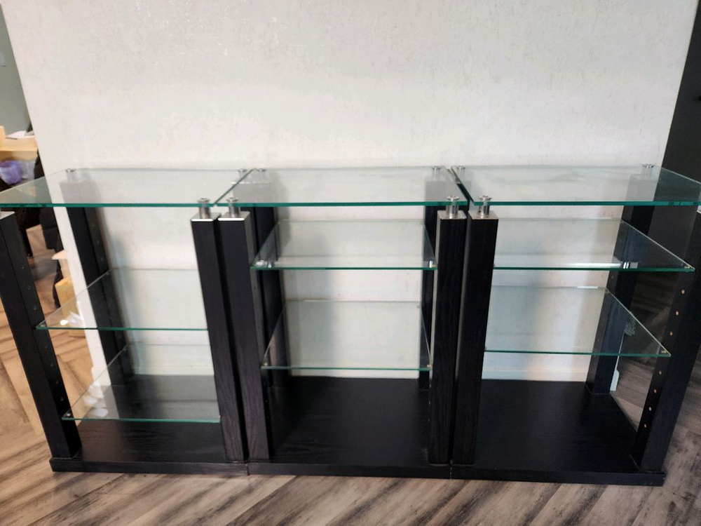 강화유리 3단 AV 선반장 / TV 받침 선반장 판매--2