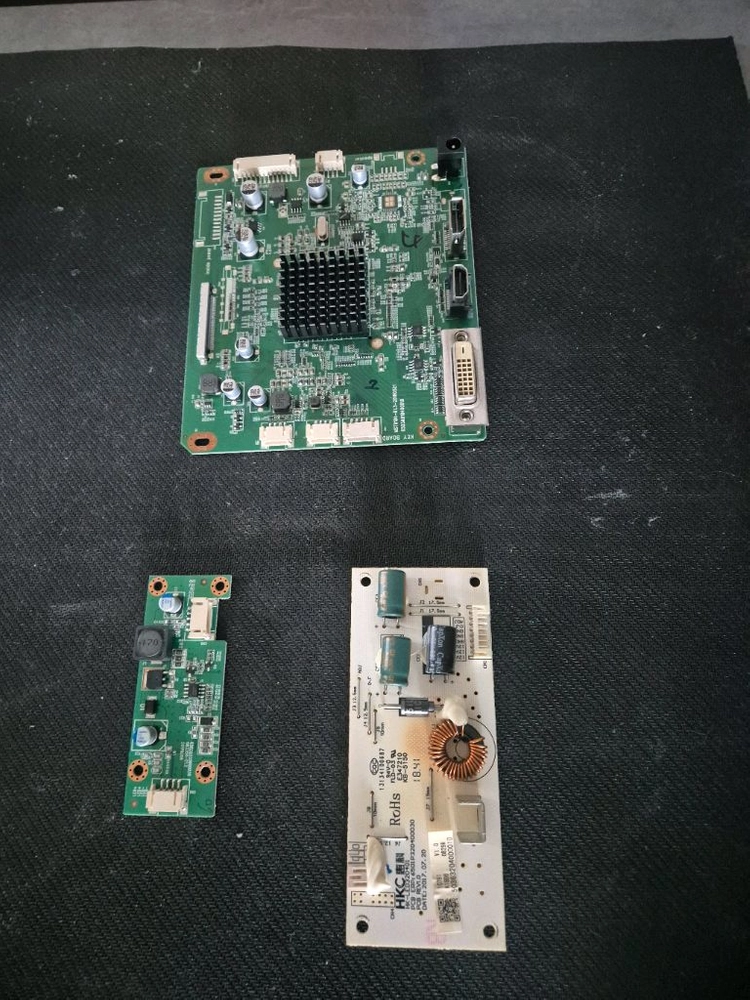 MSI Optix A322C 모니터 메인보드, AD보드, 파워 보드 부품 일괄 이미지