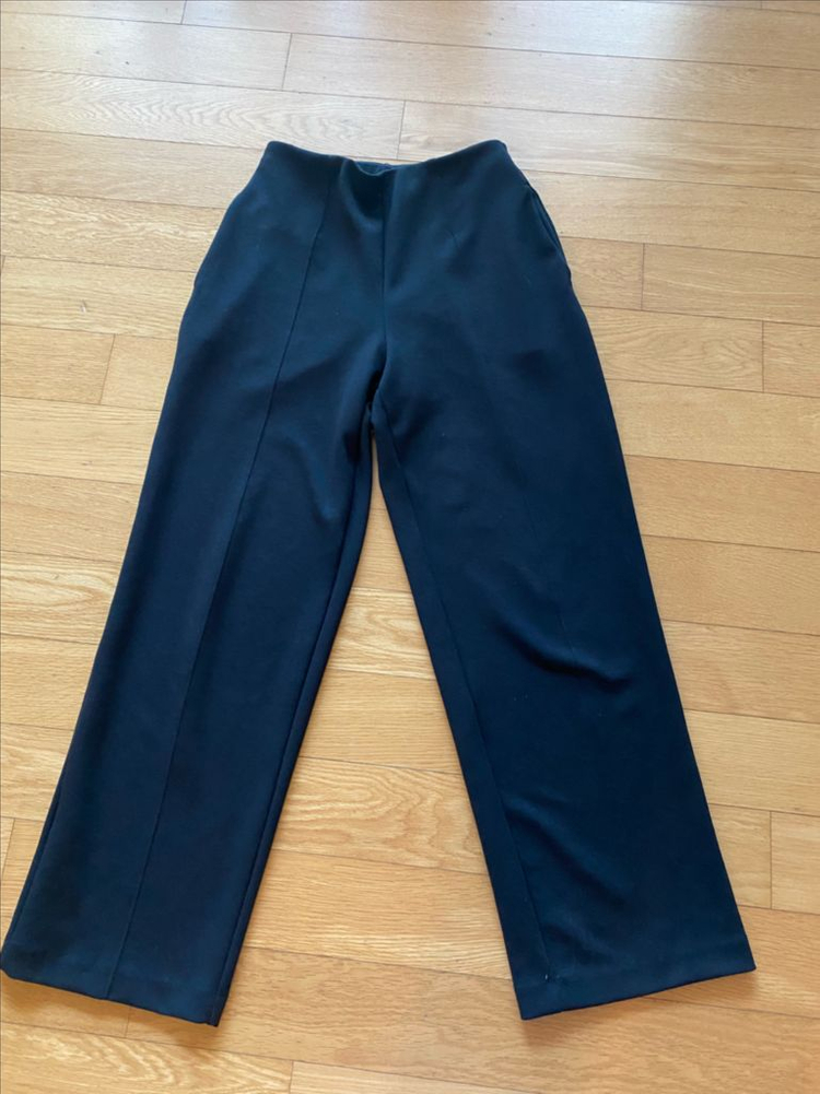 유니클로 밴딩스트레치 팬츠 블랙--1