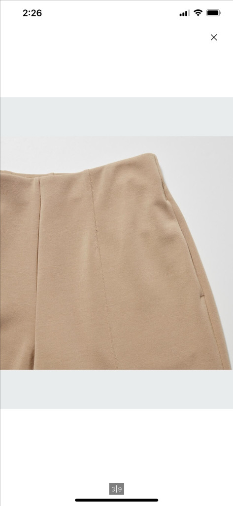 유니클로 밴딩스트레치 팬츠 블랙--5