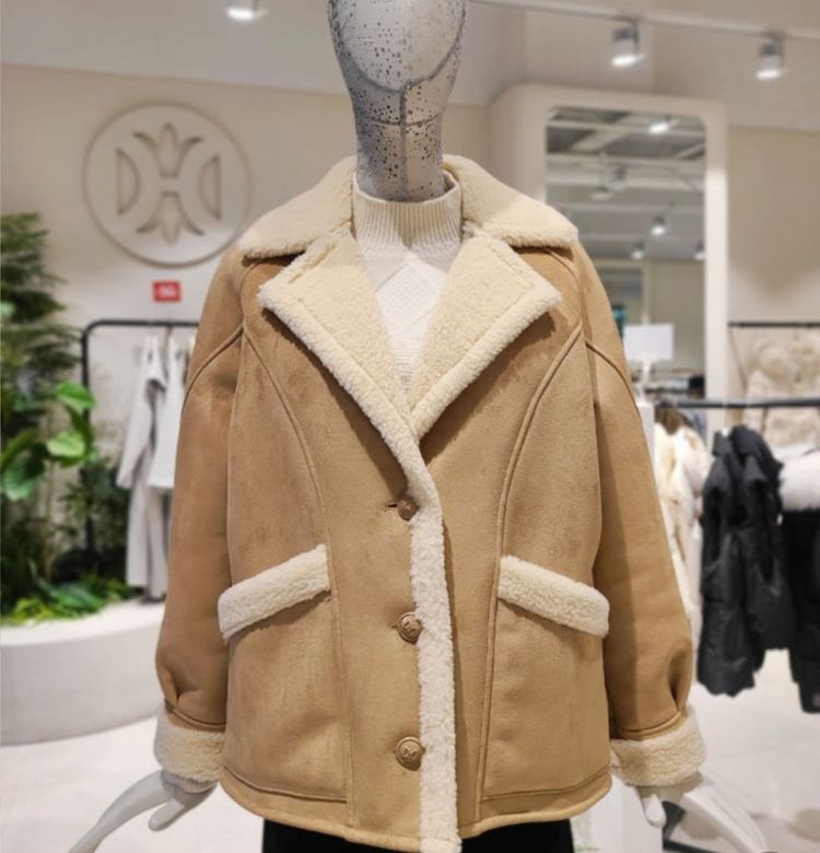 듀엘(DEWL) 에코퍼 루즈핏 무스탕--3