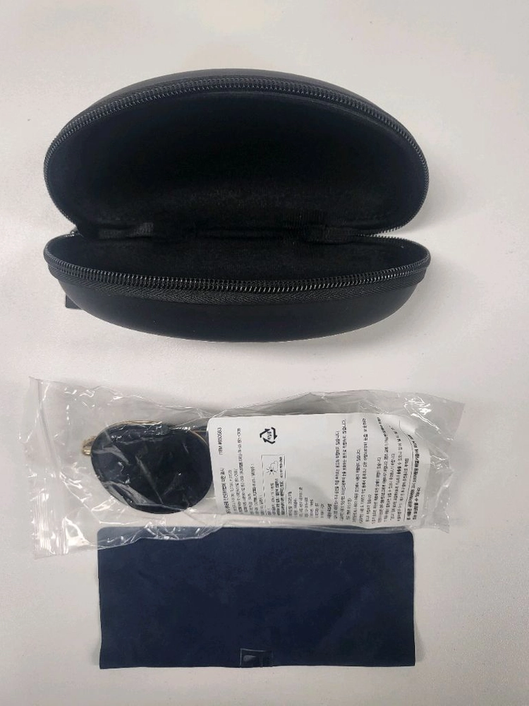 휠라 선글라스 FLS7398 BLACK 원형 플랫렌즈 블랙 이미지