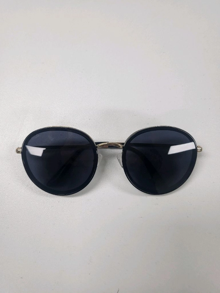 휠라 선글라스 FLS7398 BLACK 원형 플랫렌즈 블랙 이미지