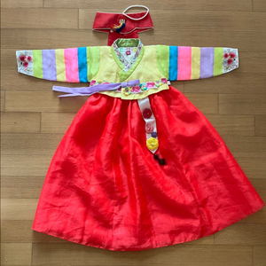 무료배송)여아 한복 돌복 색동 저고리 4호 100-105사이즈