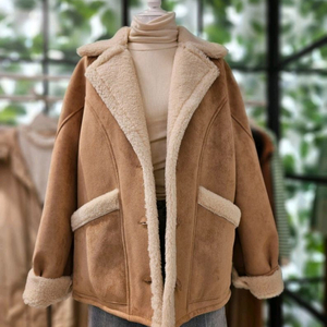 듀엘(DEWL) 에코퍼 루즈핏 무스탕