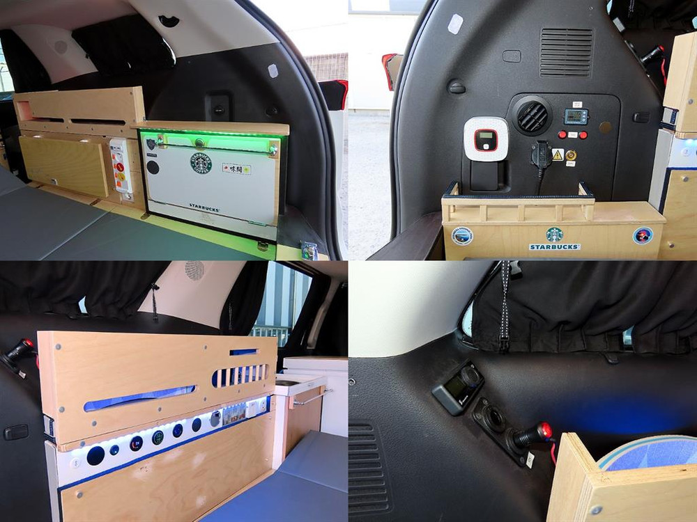 카니발 캠핑카 2인승 2인 취침 가능 이미지