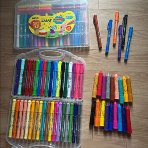 아모스 파스넷 색연필 66p+크레파스 18p