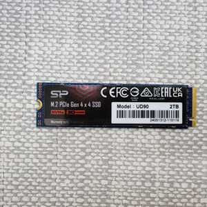 SP UD90 NVME M.2 SSD 2TB (2280) 새 제품급