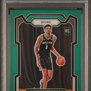 2023-24 파니니 프리즘 빅터 웸반야마 Green PSA 9