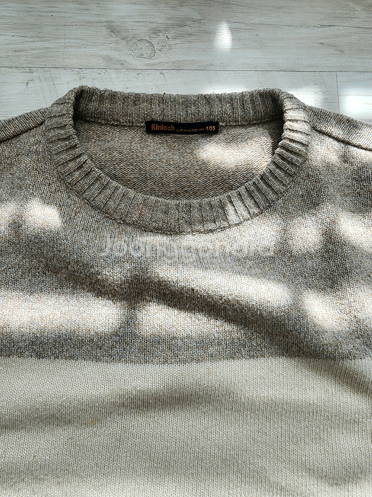 KINLOCH 킨록 남자 울 블렌디드 니트 티셔츠 팜 100~105사이즈--3