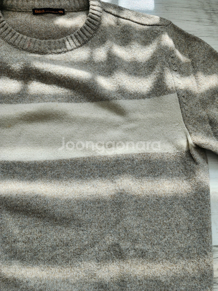 KINLOCH 킨록 남자 울 블렌디드 니트 티셔츠 팜 100~105사이즈--4
