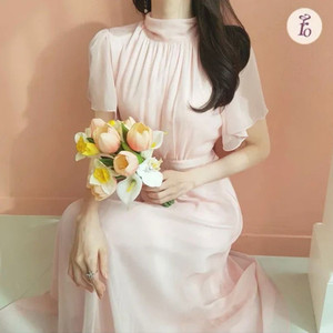 [상태 매우 좋음] 쉬폰 드레스, 웨딩드레스, 돌잔치 드레스