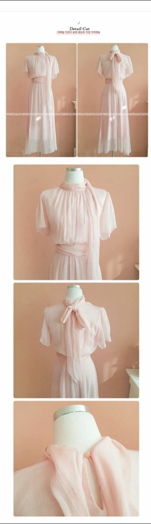 [상태 매우 좋음] 쉬폰 드레스, 웨딩드레스, 돌잔치 드레스--3