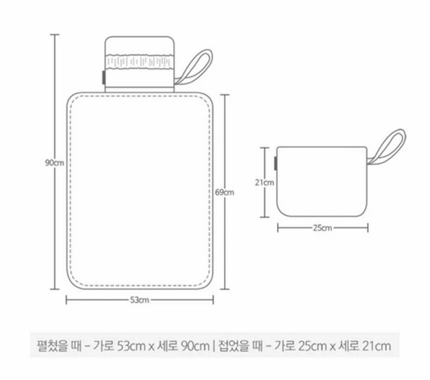 (새상품 컨디션) 휴대용 기저귀 교체 매트 모던숲--5