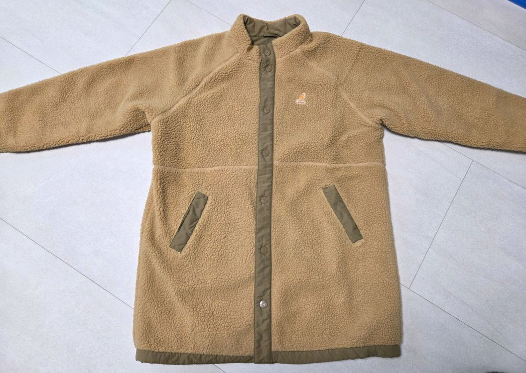 캉골키즈 양면(리버서블)후리스 점퍼 145사이즈.--0