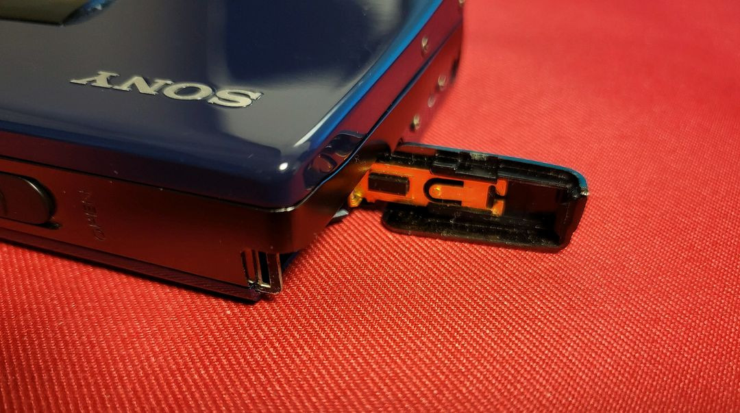 소니워크맨 WM-EX70 블루 정상작동품--6