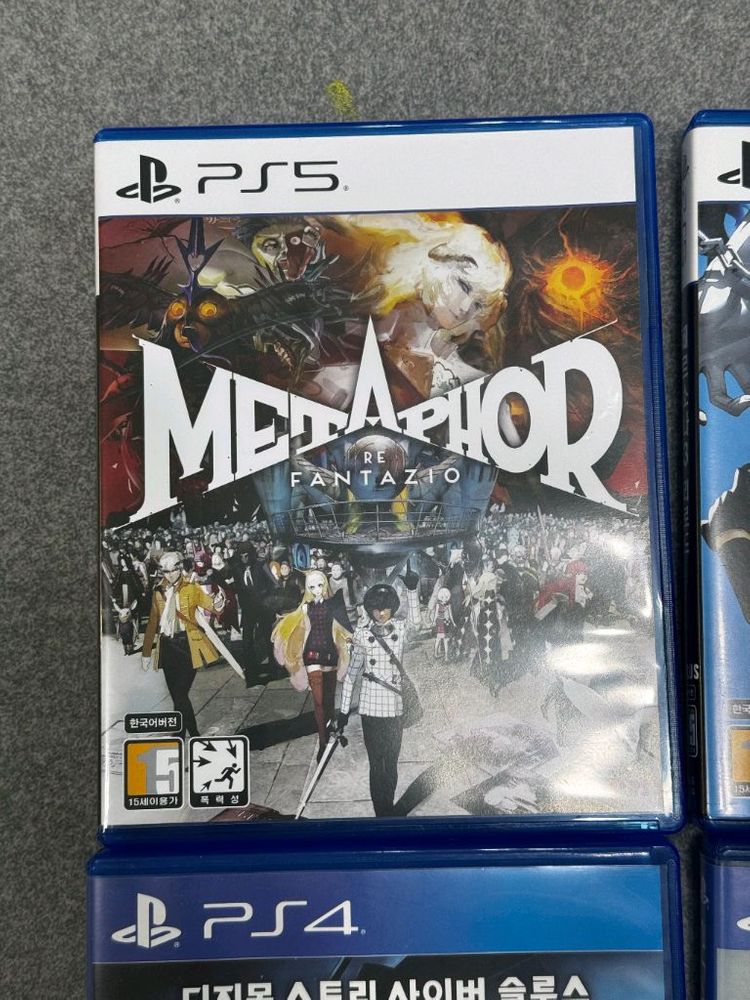 PS5 PS4 게임 타이틀 시디 CD 용과같이8 페르소나3 메타포 세키로--1