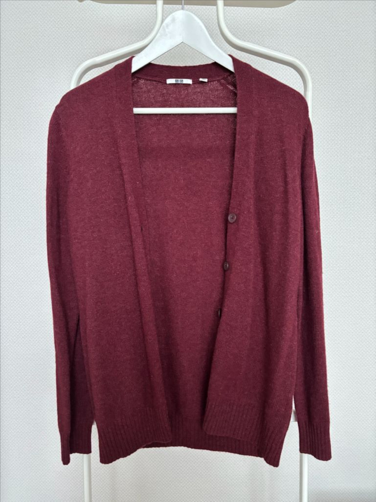 새옷 유니클로 울 알파카 가디건 2종--5