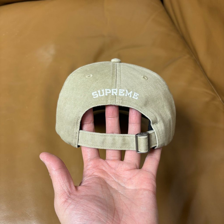 슈프림 6패널 볼캡 모자 피그먼트 워시드 탄--6