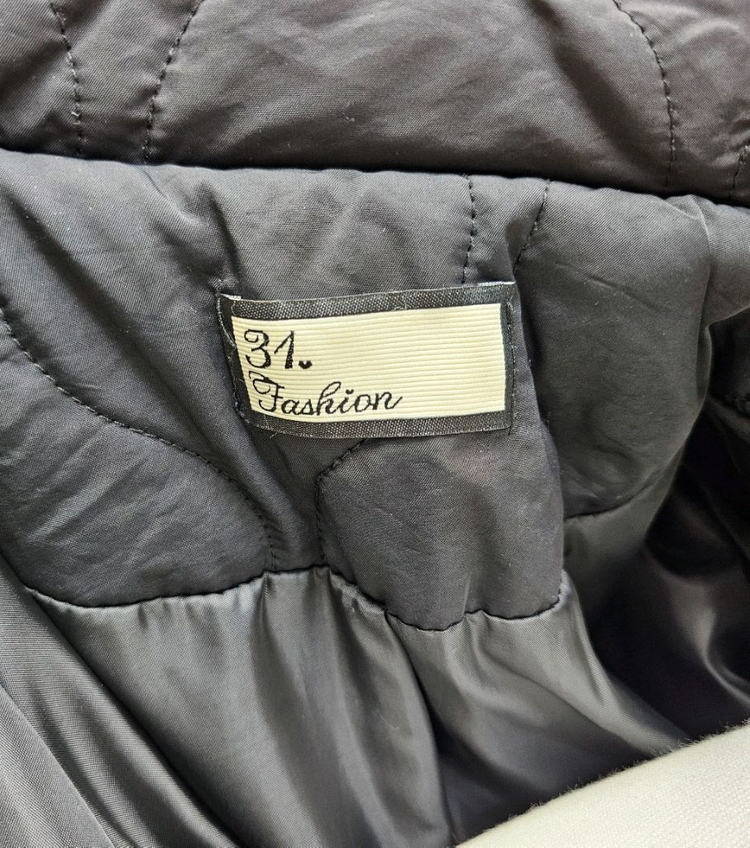 31패션 퀼팅 프릴 캉캉 원피스형 롱점퍼--9