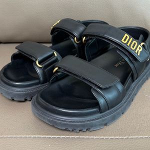 [35.5] 디올 액트 램스킨 샌들 블랙