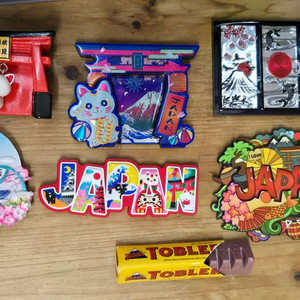 일본 한국 여행 기념품 마그넷 모음