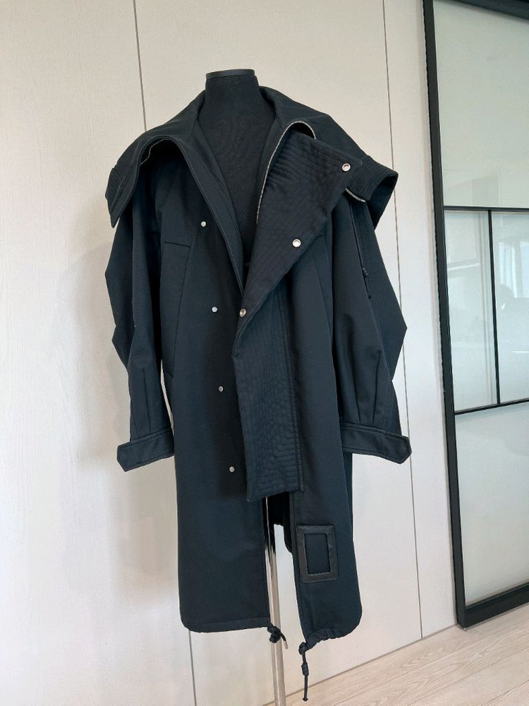 준지 야상 롱 코트--0