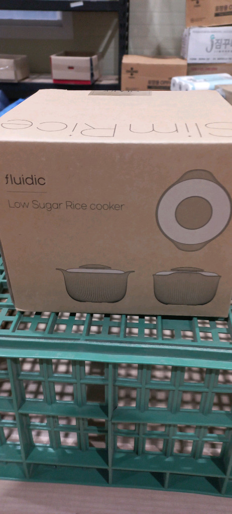 플루딕 전자렌지용 저당밥솥 새상품--1