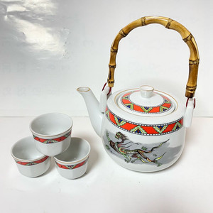 살구꽃 행남사 고급자기 주전자 잔 다기세트