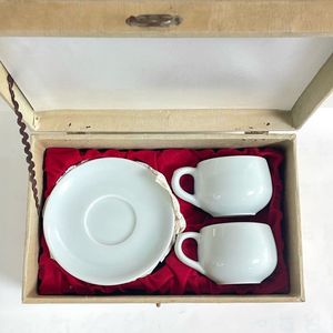 전승도예 민심 백자도자기 찻잔세트 2조 (새상품)