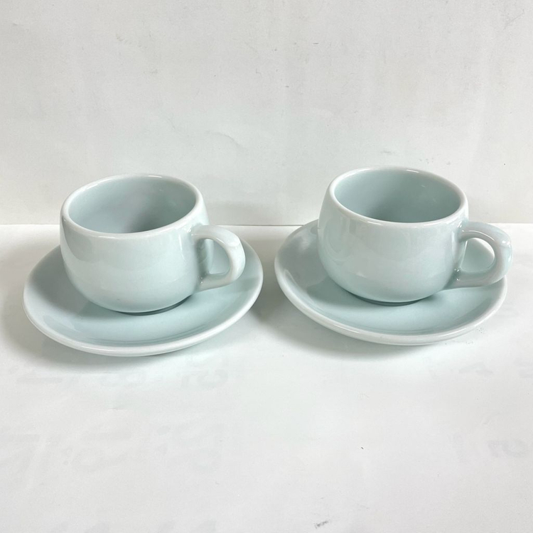 전승도예 민심 백자도자기 찻잔세트 2조 (새상품)--1