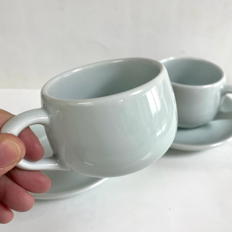 전승도예 민심 백자도자기 찻잔세트 2조 (새상품)--4